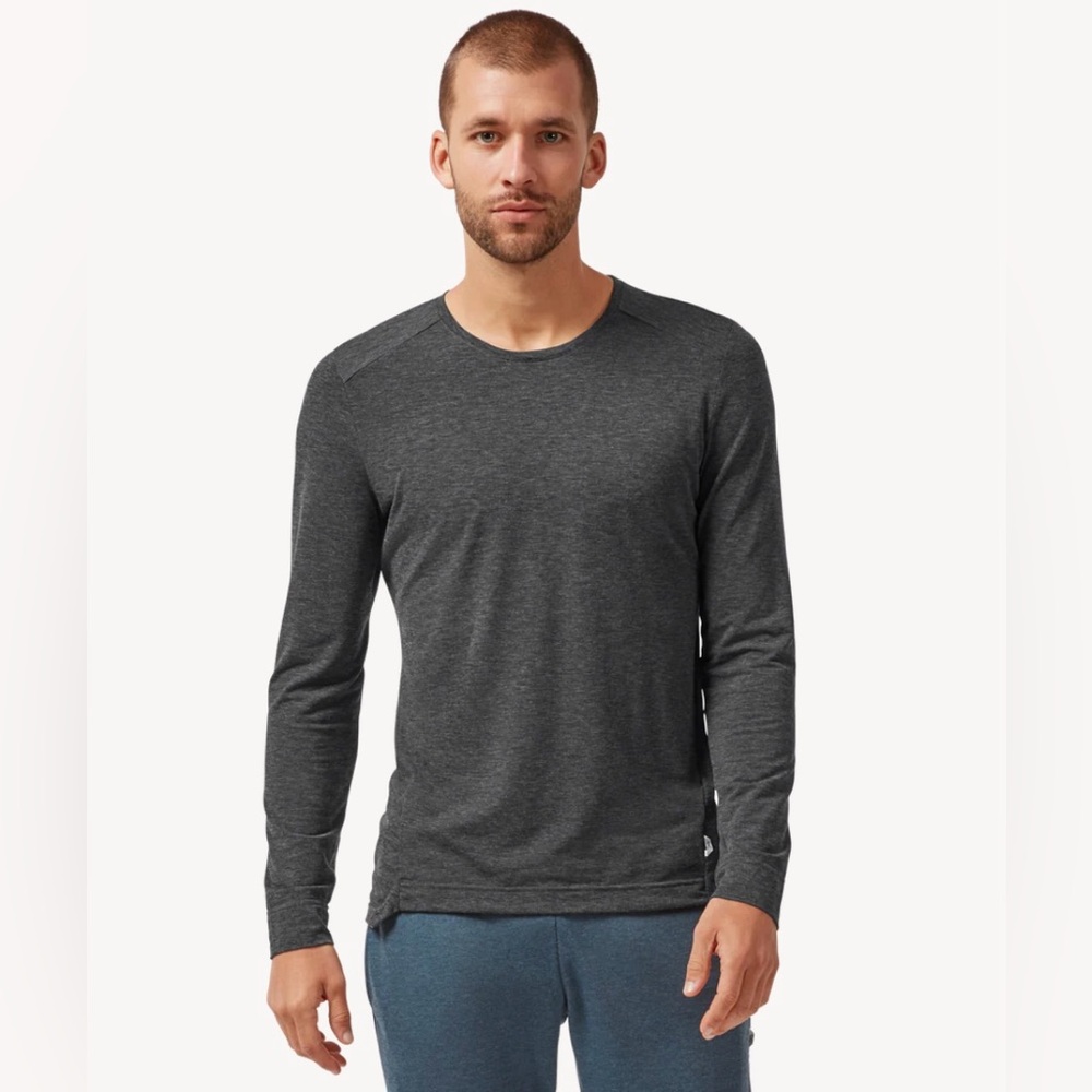 On Running Men's‎ Comfort Long T Black Long Sleeve Wool Blend M